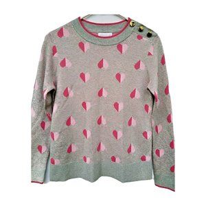 NEW Charter Club Women Printed Jacquard Button Silver Tin Combo PS Petite Size